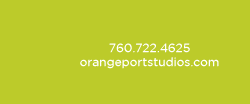Creative graphic design, website design, printing and photography services at Orangeport Studios 760-722-4625