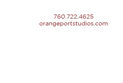 Orangeport Studios, a boutique graphic design and website design studio, 760-722-4625